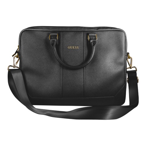 Guess сумка из искусственной кожи Saffiano Bag для ноутбука до 15.6", черная
