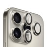BlueO стекло для iPhone 16 Pro/16 Pro Max, Camera lens Armor Aluminium 3 шт. Natural Grey (+installer)