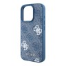 Guess для iPhone 16 Pro Max чехол PU кожа 4G Colored Peony Blue (MagSafe)