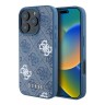 Guess для iPhone 16 Pro Max чехол PU кожа 4G Colored Peony Blue (MagSafe)