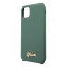 Чехол Guess Silicone collection Vintage Logo для iPhone 11, зеленый