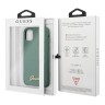 Чехол Guess Silicone collection Vintage Logo для iPhone 11, зеленый