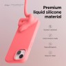 Elago для iPhone 15 чехол Soft silicone (Liquid) Pink