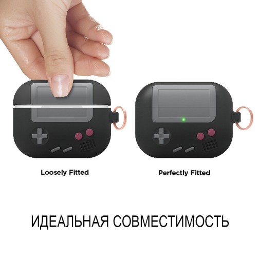 Чехол Elago Unique AW5 Game console Hang case для AirPods Pro, Black