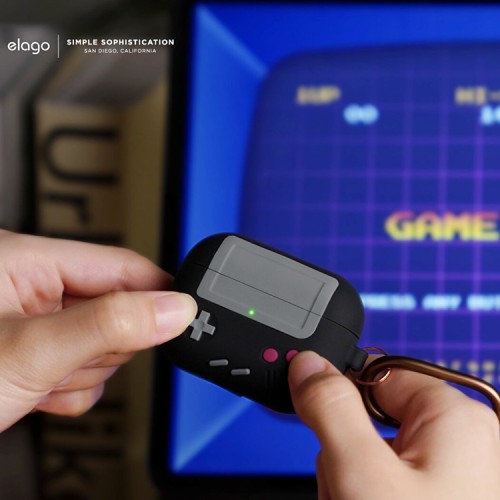 Чехол Elago Unique AW5 Game console Hang case для AirPods Pro, Black