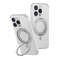 Uniq для iPhone 16 Pro Max чехол Swivix with 360-Rotating stand Clear (Magsafe)
