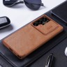 Nillkin для Galaxy S25 Ultra чехол QIN Pro Booktype Brown