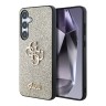 Guess для Galaxy S25+ чехол Fixed Glitters 4G Big metal logo Hard Gold