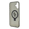 Karl Lagerfeld для iPhone 16 чехол PC/TPU + Ring stand NFT Karl & Choupette Hard Black (MagSafe)