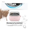 Elago для Galaxy Buds 3/3 Pro чехол Silicone DUO Hang case Clear/Lovely Pink
