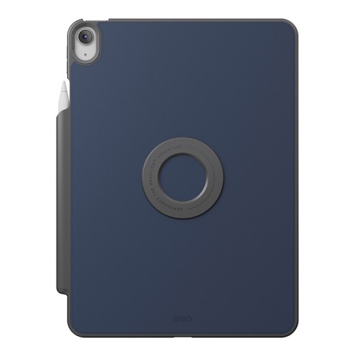 Uniq чехол для iPad Air 11 (2024/25) ROVUS SnapMount Magnetic 360 Rotating Detachable Navy Blue