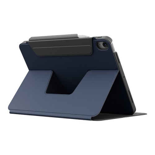 Uniq чехол для iPad Air 11 (2024/25) ROVUS SnapMount Magnetic 360 Rotating Detachable Navy Blue