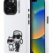 Karl Lagerfeld для iPhone 15 Pro Max чехол Liquid Silicone Sketch Karl&Choupette White (MagSafe)