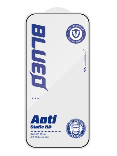 BlueO стекло для iPhone 17 Pro/17/16 Pro, Narrow border Anti-Static Black