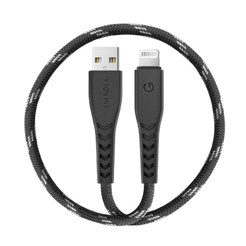 Кабель EnergEA NyloFlex USB-A/Lightning MFi C89 (0.3 м), черный