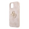 Guess 4G Big metal logo чехол для iPhone 13, розовый