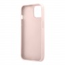 Guess 4G Big metal logo чехол для iPhone 13, розовый