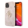 Guess 4G Big metal logo чехол для iPhone 13, розовый
