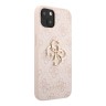 Guess 4G Big metal logo чехол для iPhone 13, розовый