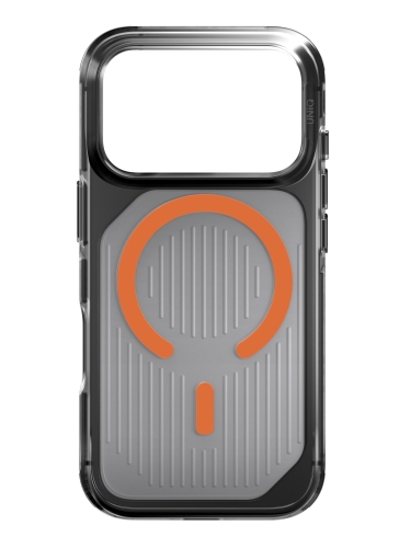 Uniq для iPhone 17 Pro чехол Combat Active Frost Smoke/Orange (MagSafe)