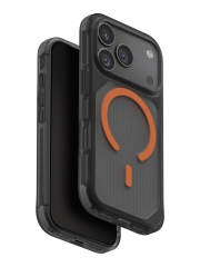 Uniq для iPhone 17 Pro чехол Combat Active Frost Smoke/Orange (MagSafe)