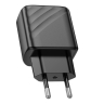 HOCO сетевое зарядное устройство CS23A Sunlight charger Type-C PD30W + USB-A QC3.0 Black