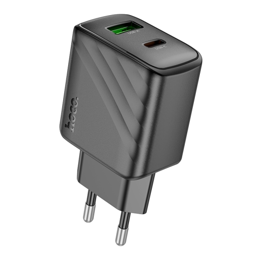 HOCO сетевое зарядное устройство CS23A Sunlight charger Type-C PD30W + USB-A QC3.0 Black