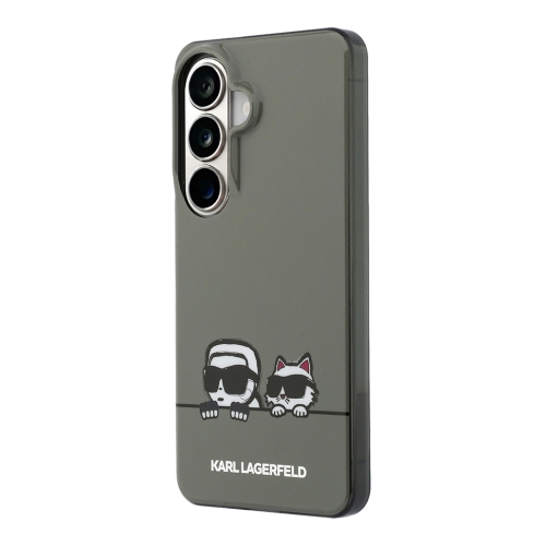 Karl Lagerfeld для Galaxy S26 чехол IML Sketch Karl & Choupette On Line Hard Black (MagSafe)
