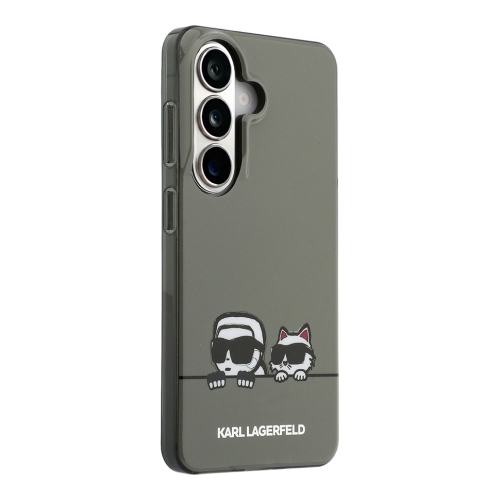 Karl Lagerfeld для Galaxy S26 чехол IML Sketch Karl & Choupette On Line Hard Black (MagSafe)