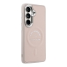 Karl Lagerfeld для Galaxy S26+ чехол PU Smooth leather RSG logo Metal camera Hard Pink (MagSafe)