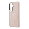 Karl Lagerfeld для Galaxy S26+ чехол PU Smooth leather RSG logo Metal camera Hard Pink (MagSafe)