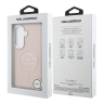 Karl Lagerfeld для Galaxy S26+ чехол PU Smooth leather RSG logo Metal camera Hard Pink (MagSafe)