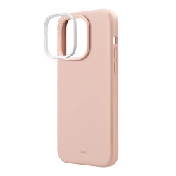 Силиконовый чехол Uniq LINO для iPhone 14 Pro Max, розовый