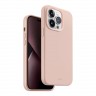 Силиконовый чехол Uniq LINO для iPhone 14 Pro Max, розовый