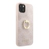 Чехол Guess PU 4G + Ring Hard для iPhone 14, розовый