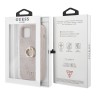 Чехол Guess PU 4G + Ring Hard для iPhone 14, розовый