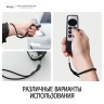 Шнурок на руку Elago Nylon Wrist Round Strap для AirPods, черный