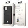 Кожаный чехол BMW Signature leather with cardslot Hard для iPhone 14, черный