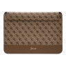 Чехол Guess Sleeve 4G Bottom stripe Metal logo для ноутбуков 13-14", коричневый