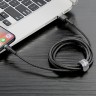 Кабель Baseus Cafule USB-A/Lightning (0.5 м), черный/серый