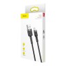Кабель Baseus Cafule USB-A/Lightning (0.5 м), черный/серый