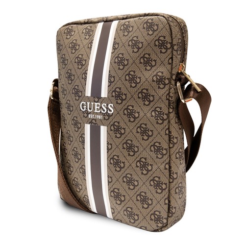 Сумка Guess 4G Stripes Bag для планшета до 10", коричневая