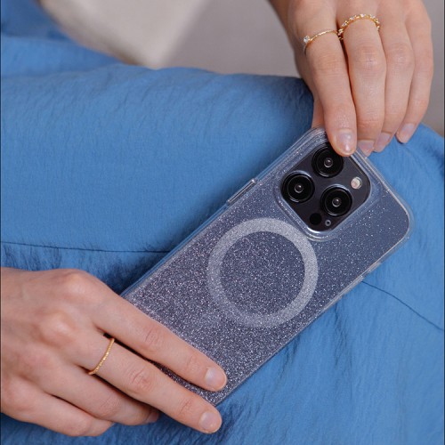 Uniq для iPhone 15 Pro Max чехол COEHL Lumino Prussian Blue (MagSafe)