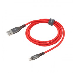 Кабель EnergEA Alutough MFi Lightning/USB (1.5 м), красный