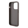 Guess для iPhone 15 Pro чехол PU 4G Double cardslot Triangle metal logo Hard Brown