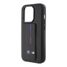 BMW для iPhone 15 Pro чехол GripStand M-Collection PU Tricolor Hard Black