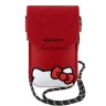 Hello Kitty для смартфонов сумка Wallet Phone Bag PU Grained leather Hidden Kitty with Cord Red