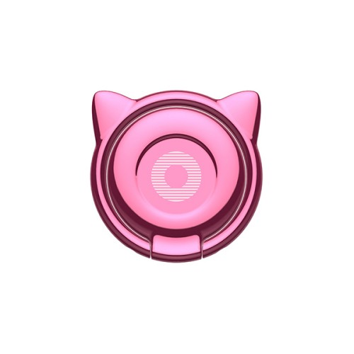 Кольцо держатель Baseus Cat Ear Ring Bracket для телефона, розовый