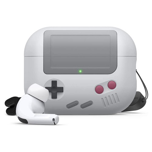 Elago для AirPods Pro 2 (all) чехол Unique AW5 Game console with Round strap Light Grey