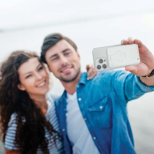 EnergEA АКБ Bazic GoMag FLEX 10K, 10000W MagSafe 15W Removable +Apple Watch +Airpods wireless White